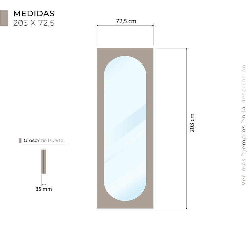 Puerta corredera con faldón Lacada...