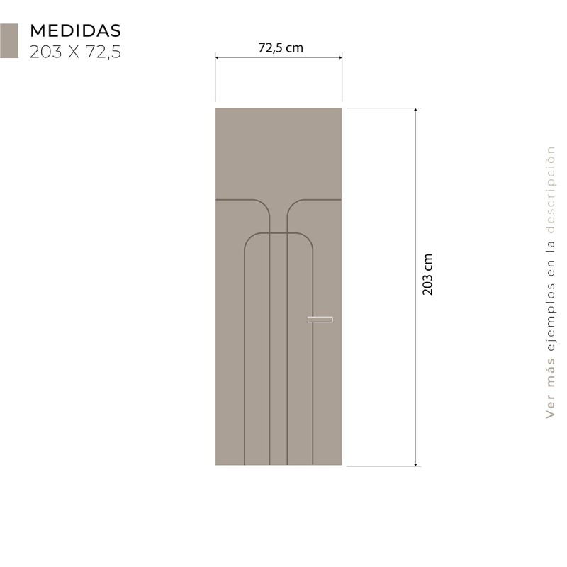 Puerta Invisible lacada modelo Artax