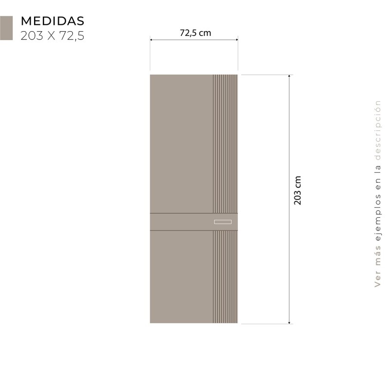 Puerta Invisible lacada modelo Milo