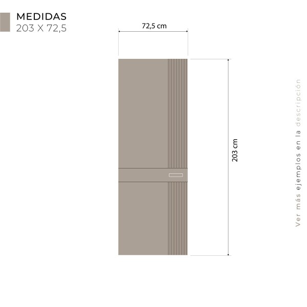 Puerta Invisible lacada modelo Milo