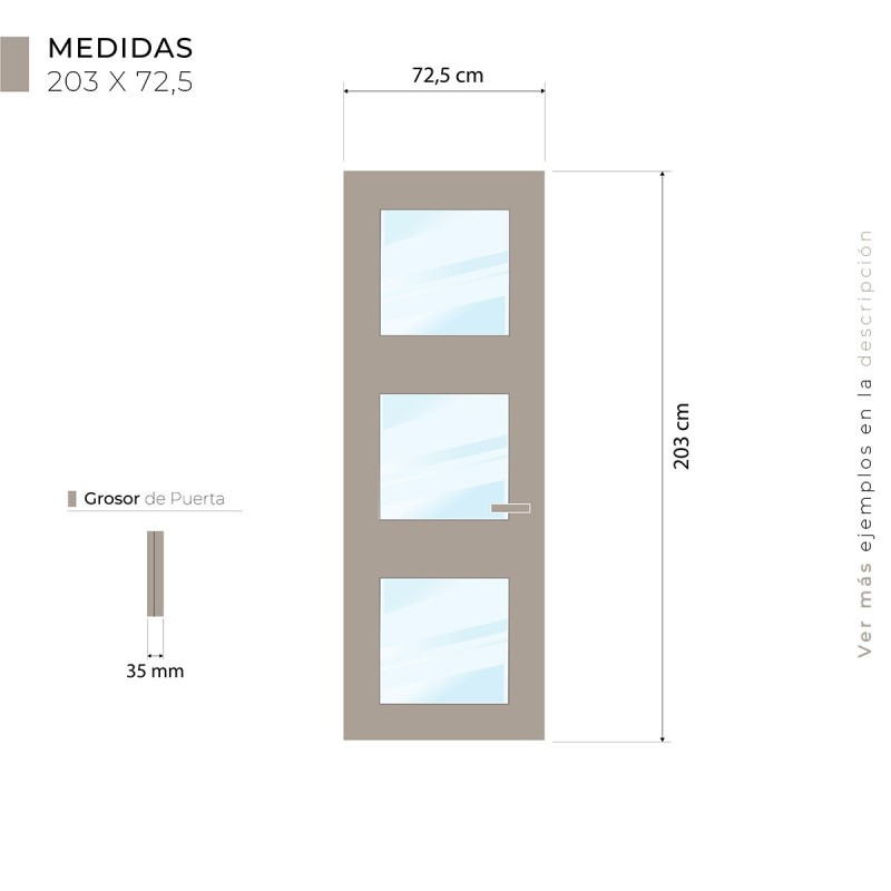 Puerta de Interior Lacada Dogliani...