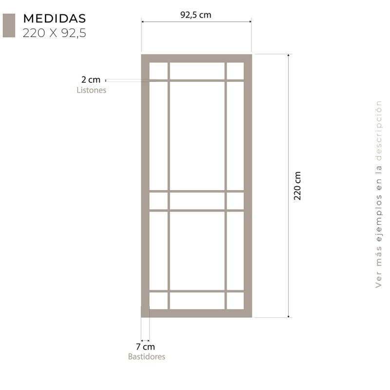 Puerta japonesa corredera de madera...