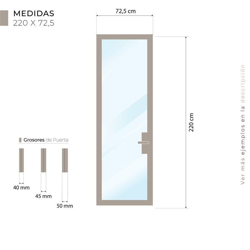 Puerta suelo a techo madera Dubai...