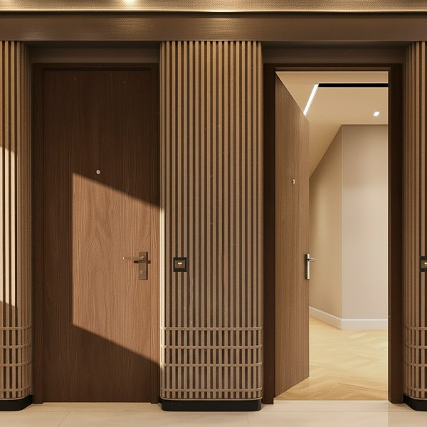 Puerta Blindada Roble + Lacada modelo a elegir