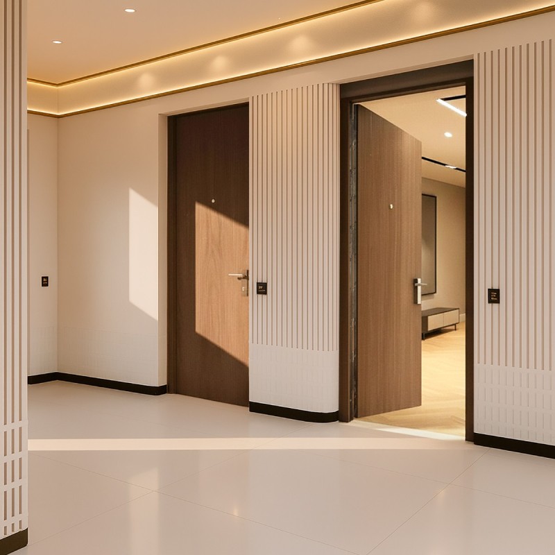 Puerta Blindada Roble + Lacada modelo...