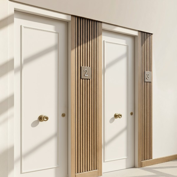 Puerta blindada Lacada