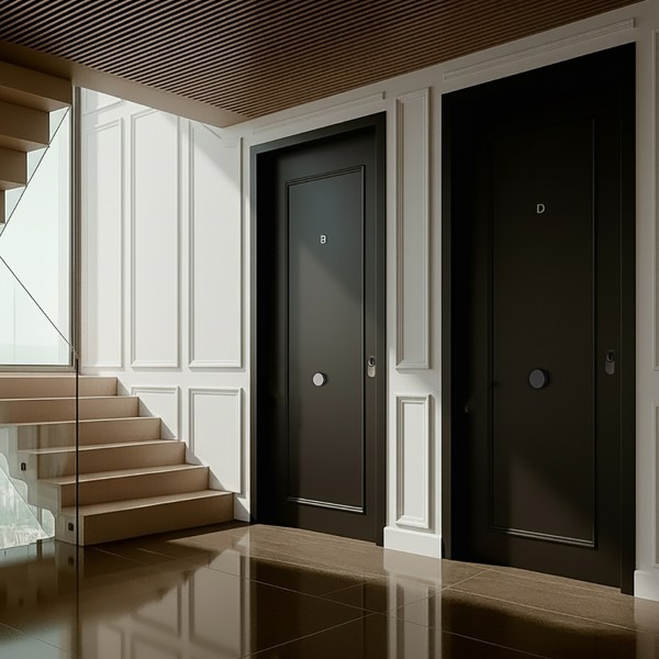 Puerta blindada Lacada