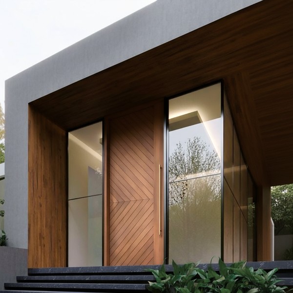 Puerta exterior madera Morrison