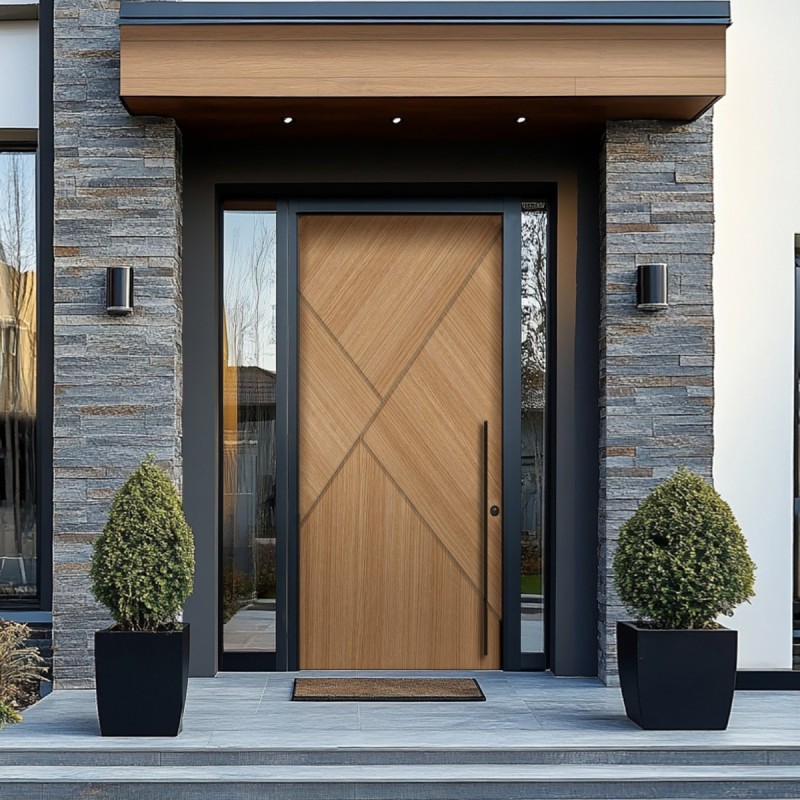 Puerta exterior madera Ava