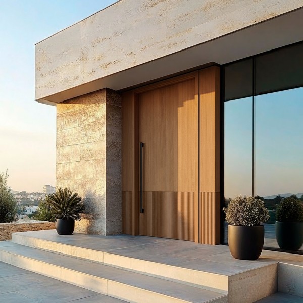 Puerta exterior madera Lírica 2