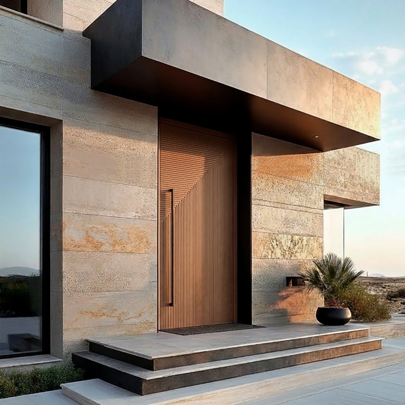 Puerta exterior madera Harper