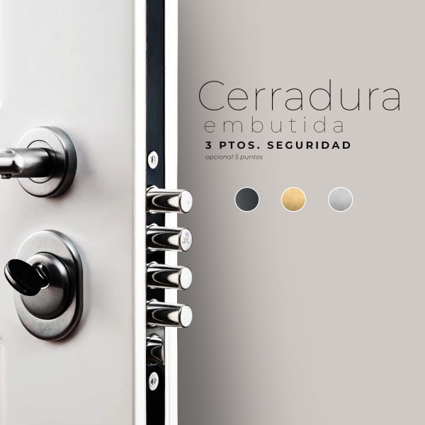 Puerta exterior madera Zarco