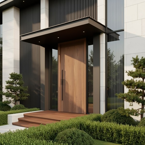 Puerta exterior madera Zarco