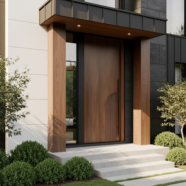 Puerta exterior madera Zarco