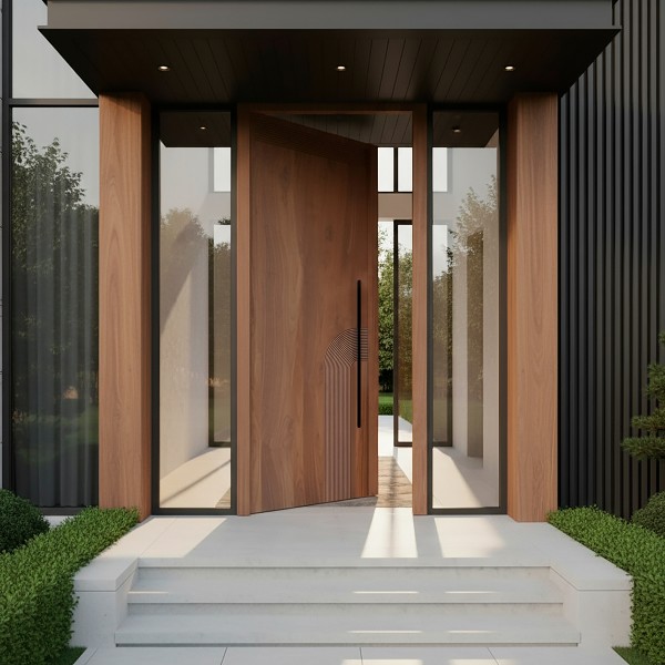 Puerta exterior madera Arco 2