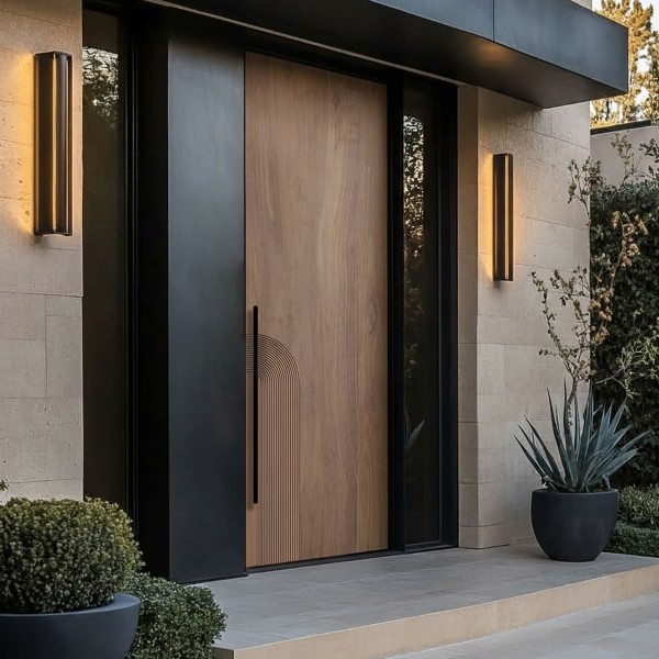 Puerta exterior madera Zarco