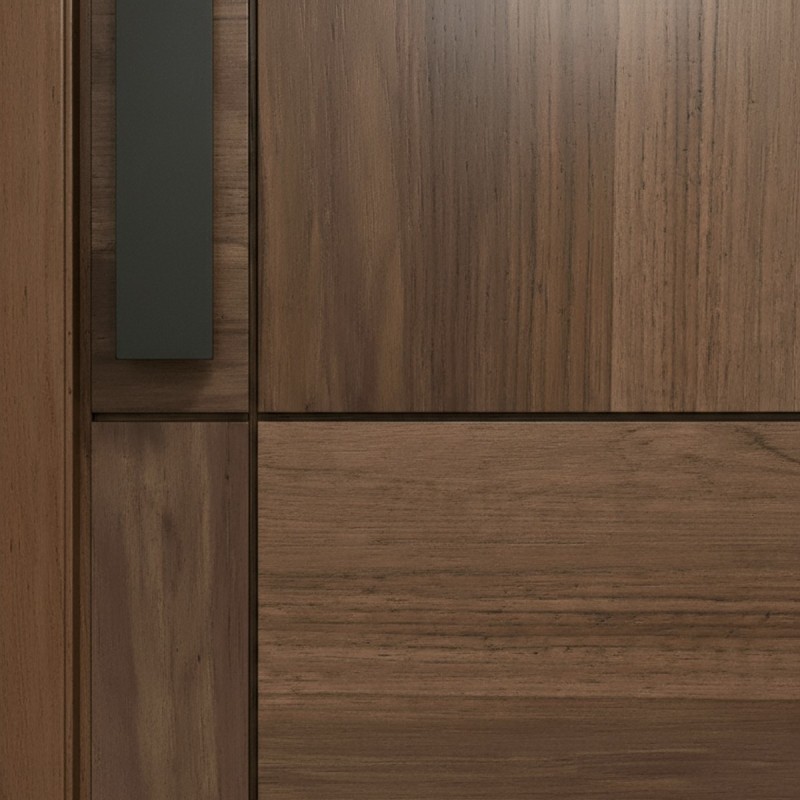 Puerta exterior madera Sol