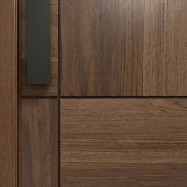 Puerta exterior madera Sol