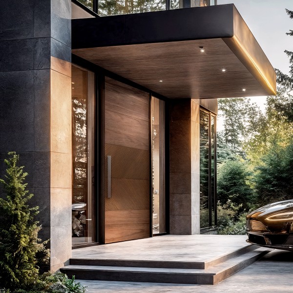 Puerta exterior madera Lennox