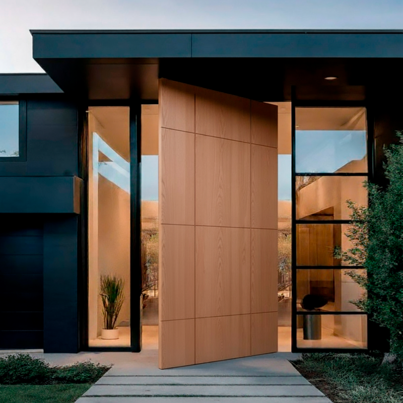 Puerta exterior madera Brown