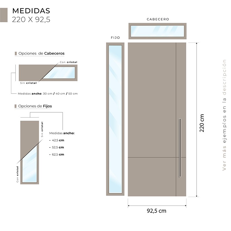Puerta exterior madera Sol