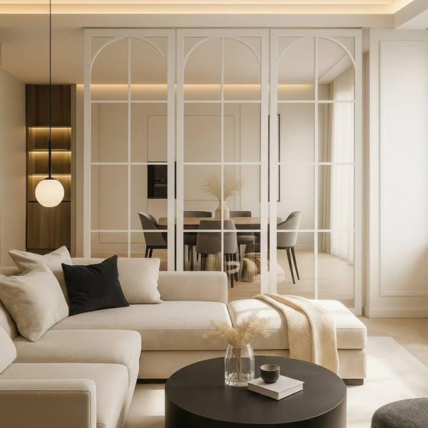 Separador de ambiente estilo industrial Niza