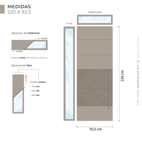 Puerta exterior madera Lennox