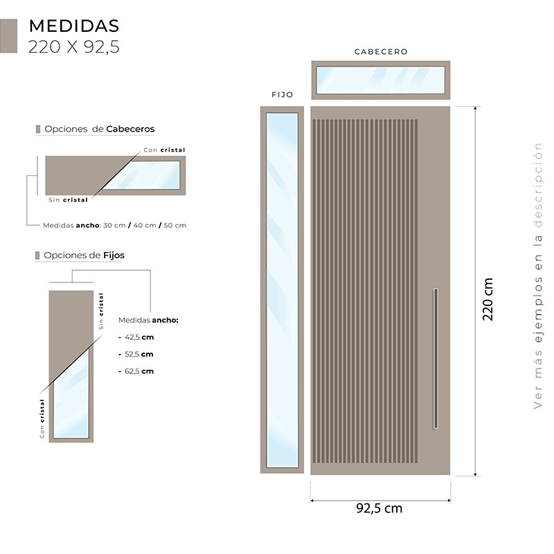 Puerta exterior lacada Noa