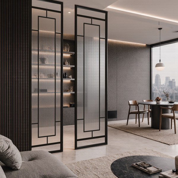 Separador de ambiente estilo industrial Damaris 2