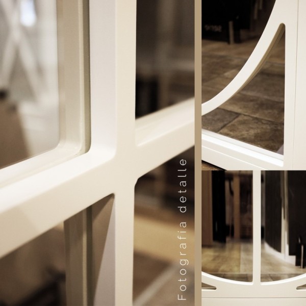 Separador de ambiente estilo industrial Niza