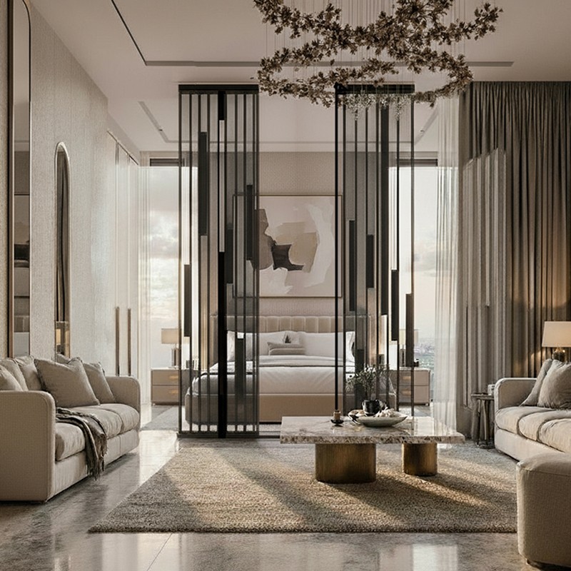 Separador de ambiente lacado Japón