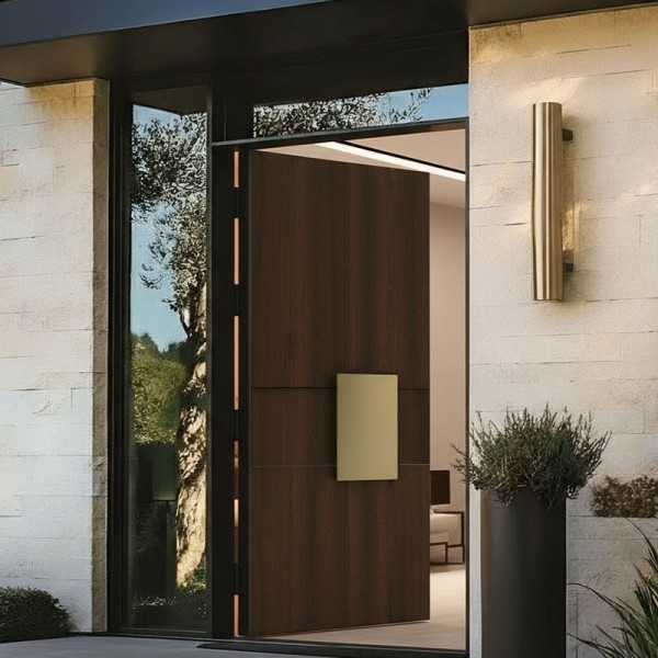 Puerta exterior madera Clave 2