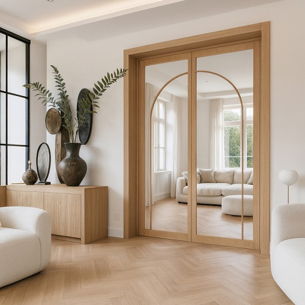 Puerta japonesa suelo a techo abatible Vogue madera