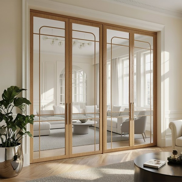 Puerta japonesa suelo a techo abatible Malta madera