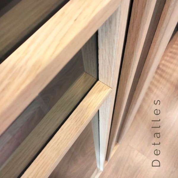 Puerta japonesa suelo a techo abatible Malta madera