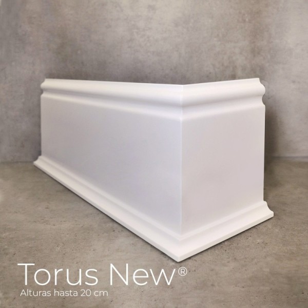 Rodapié Blanco Lacado modelo Torus New® (opción color Ral)
