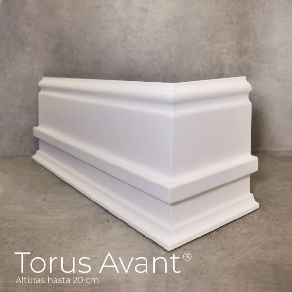 Rodapié Blanco Lacado modelo Torus Avant® (opción color Ral)