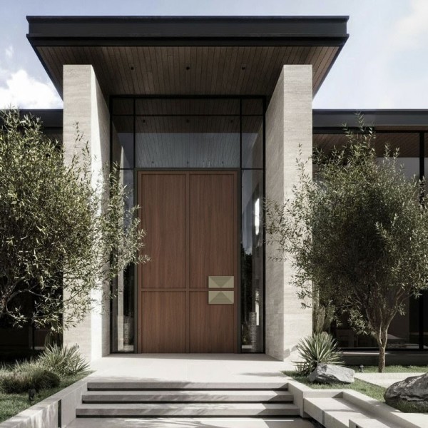 Puerta exterior madera Gama