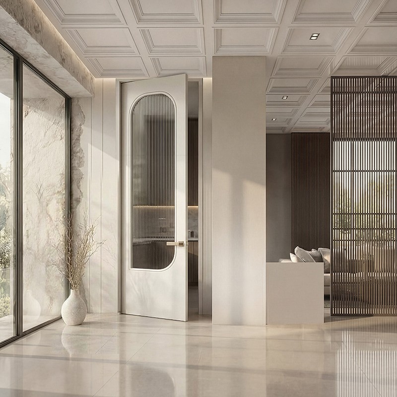 Puerta suelo a techo lacada Minerva...