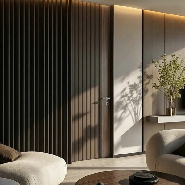 Puerta suelo a techo madera Azahar 2