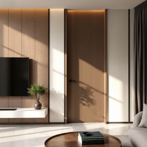 Puerta suelo a techo madera Azahar