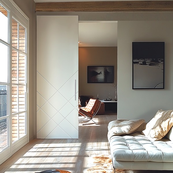 Puerta corredera guía oculta Lacada Siloé