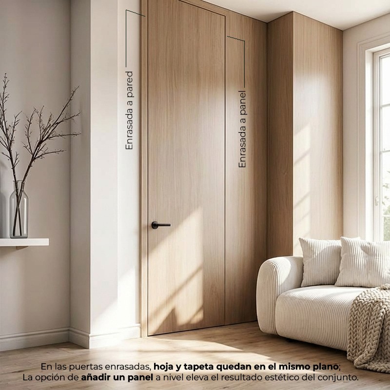 Puerta suelo a techo enrasada a...