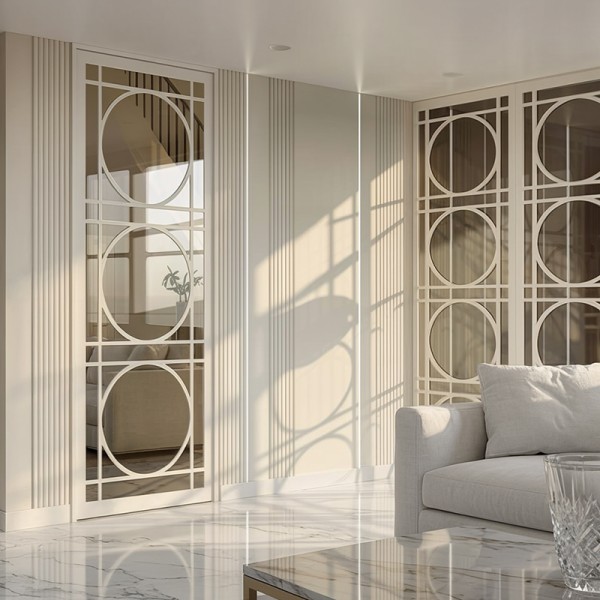 Puerta industrial abatible suelo a techo lacada y cristal... 2