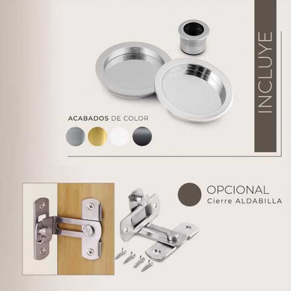 Puerta corredera con faldón Luminara 2