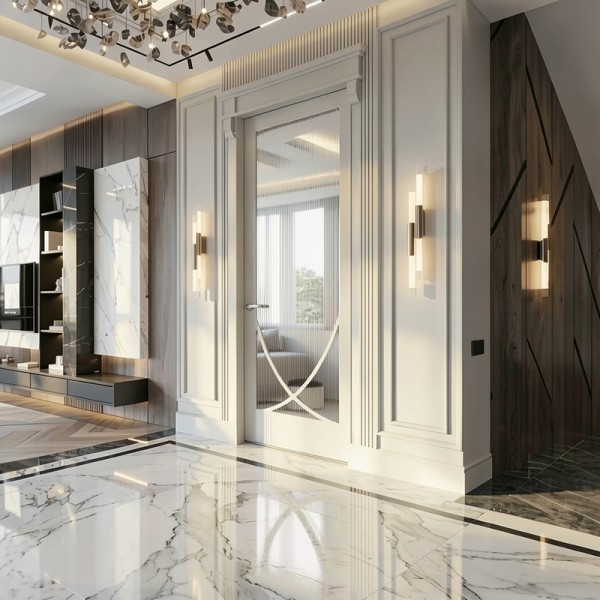Puerta Interior con Cristal Lacada Aiden 2