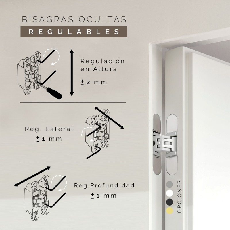 Puerta de Interior con Cristal Lacada...