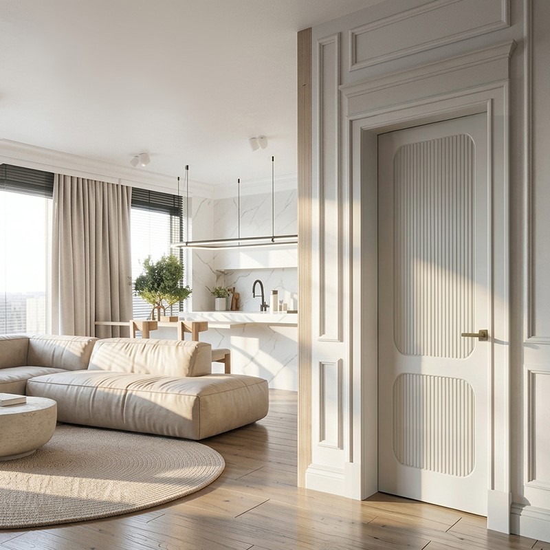 Puerta Interior Blanca Modelo Gea