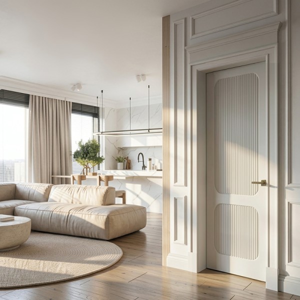 Puerta Interior Blanca Modelo Gea