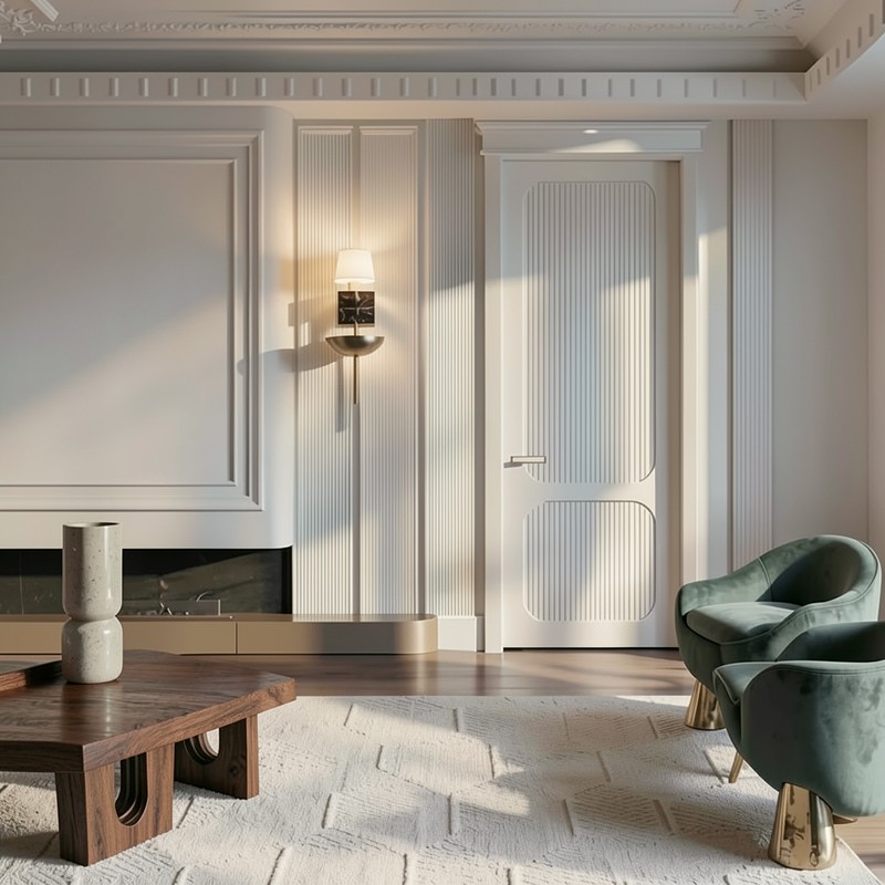 Puerta Interior Blanca Modelo Gea